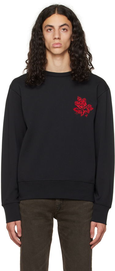 Sveter rag & bone Lunar New Year Embroidered Sweatshirt Čierna | MBC22HT058NY58, 0