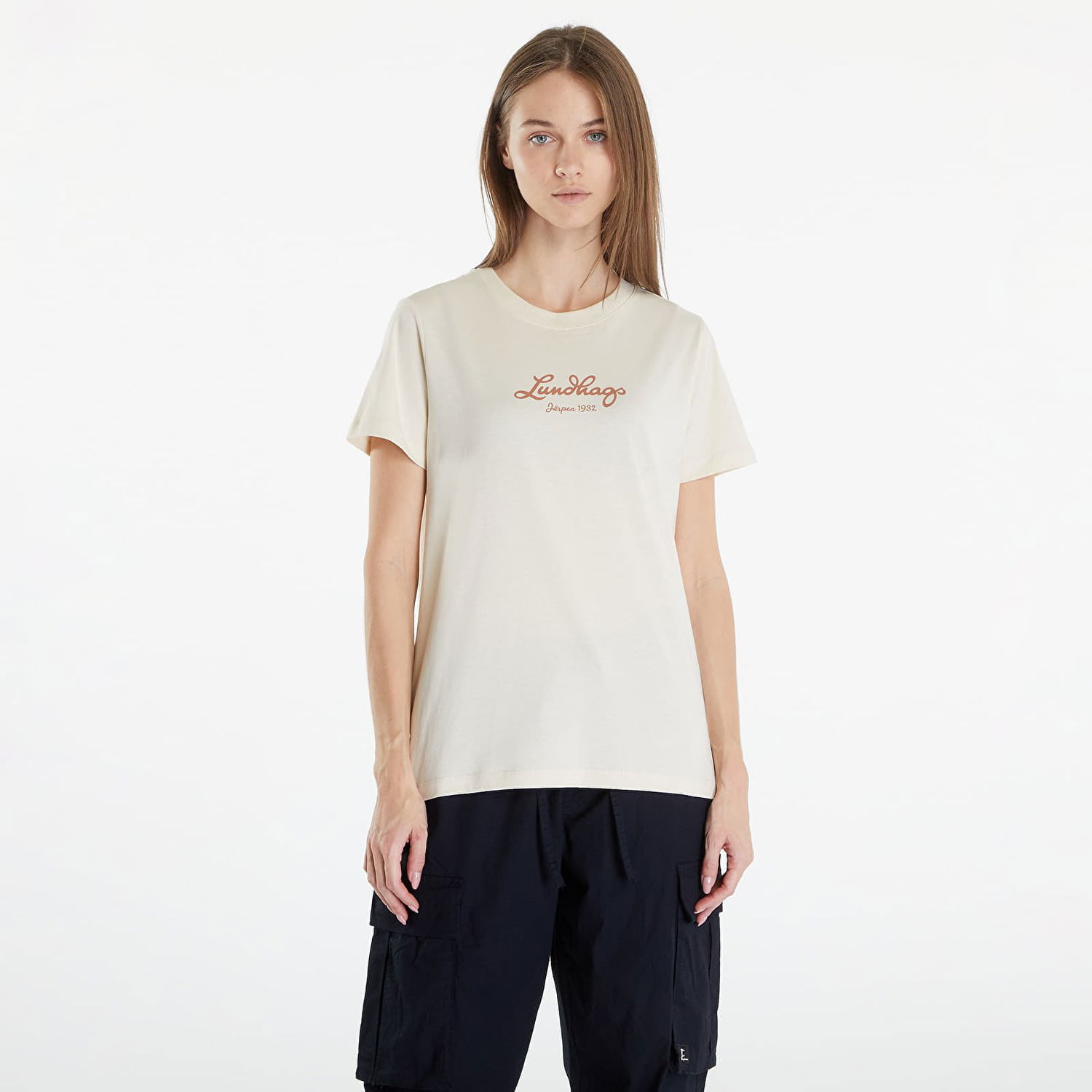Tričko Lundhags Lundhags Jarpen Logo T-Shirt Béžová | 44318-24-00300, 0