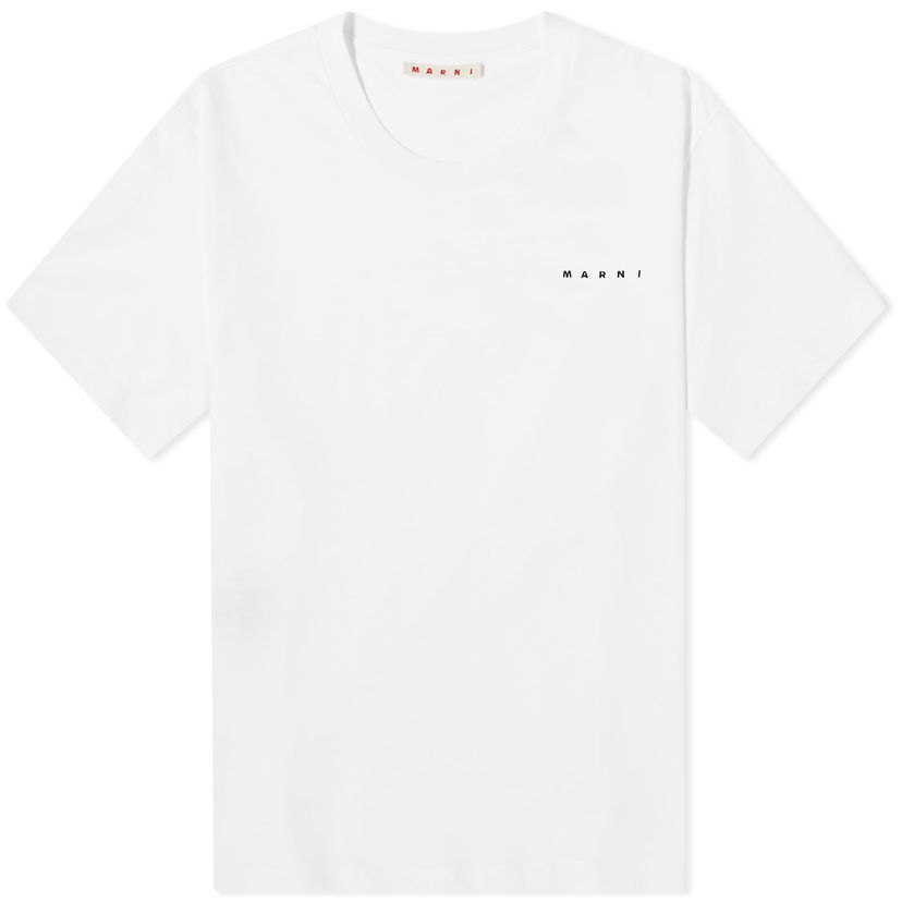 Tričko Marni Small Logo T-Shirt Biela | HUMU0198X1-UTCZ57-00W01