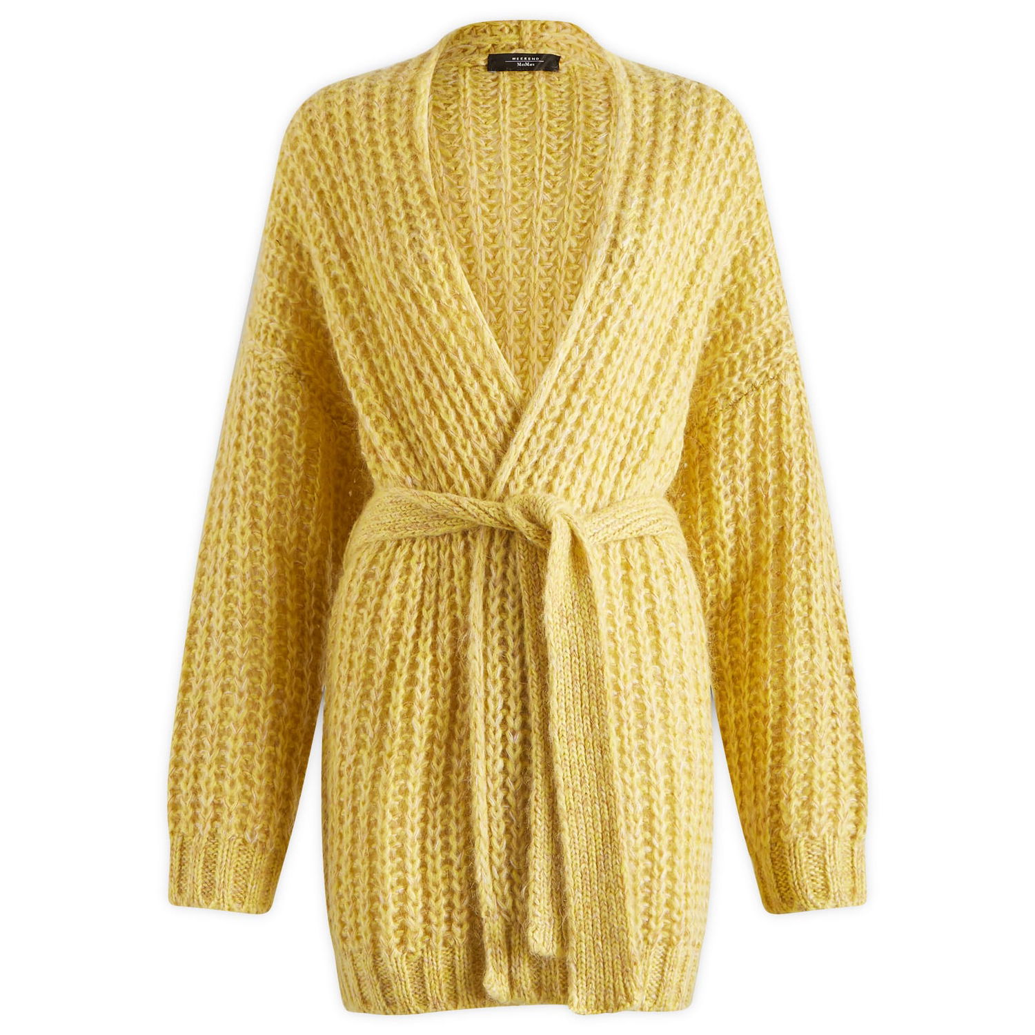 Sveter Max Mara Weekend by Cable Knit Long Cardigan Žltá | 2425346082600-1, 1
