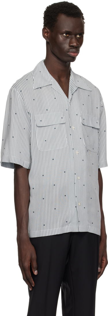 Košeľa AMIRI AMIRI 'MA' Pinstripe Camp Shirt Biela | AMSTCA1103, 1