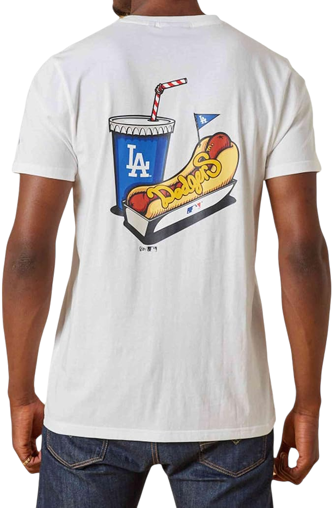 Tričko New Era New Era MLB Los Angeles Dodgers Oversized Graphic T-Shirt Biela | 60596212-60596212, 1