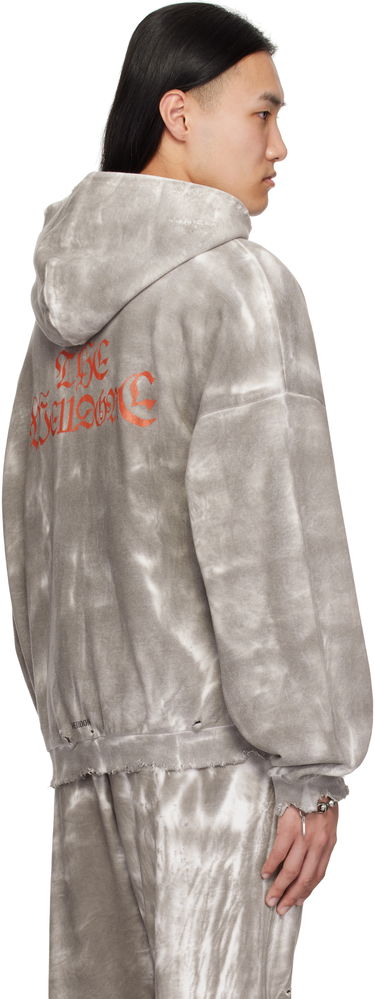 Mikina We11done We11done Muddy Four Sleeves Zip-Up Hoodie Šedá | WD-TJ0-25-816-U-BK, 2