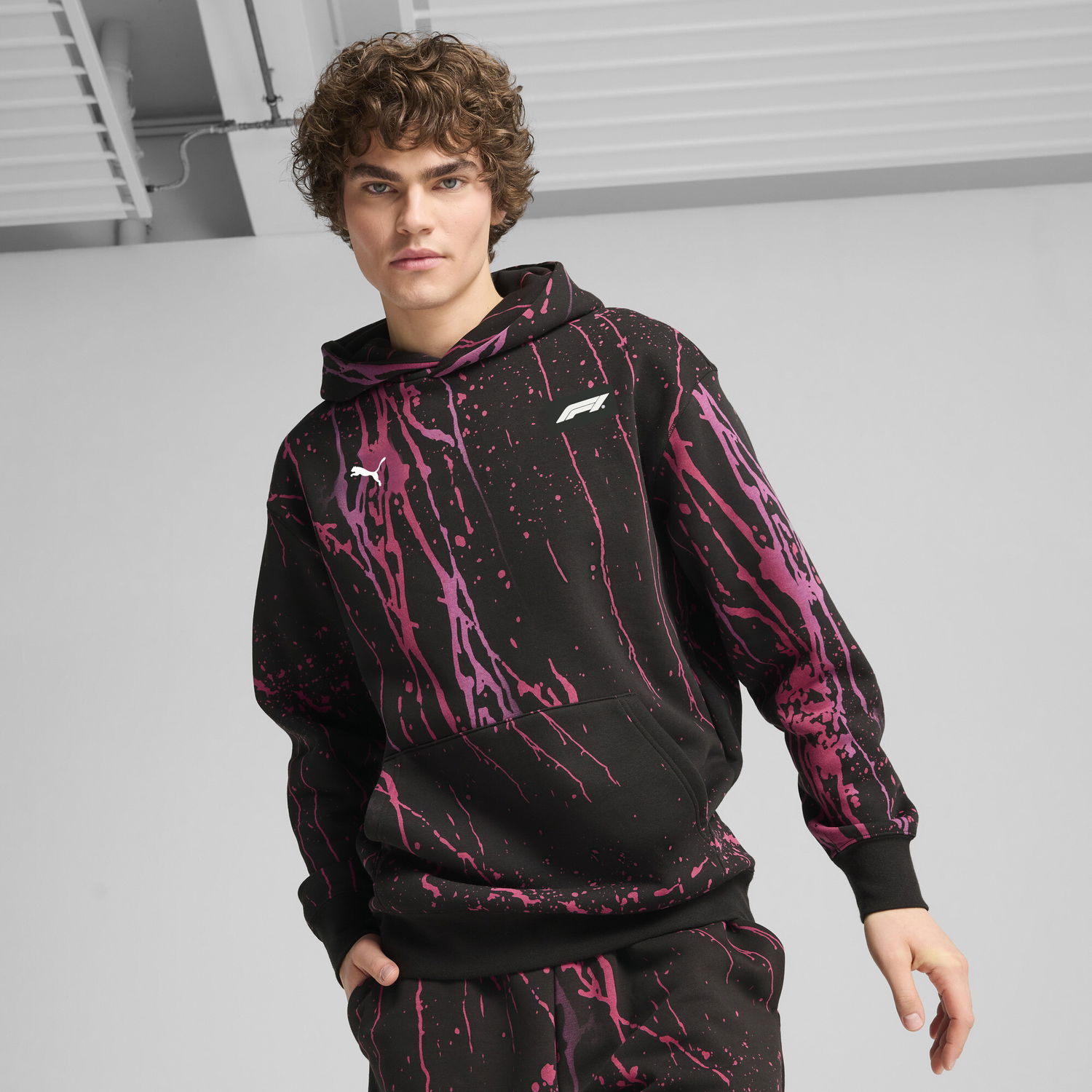 Mikina Puma F1 Color Splash Hoodie Čierna | 630170_01, 0