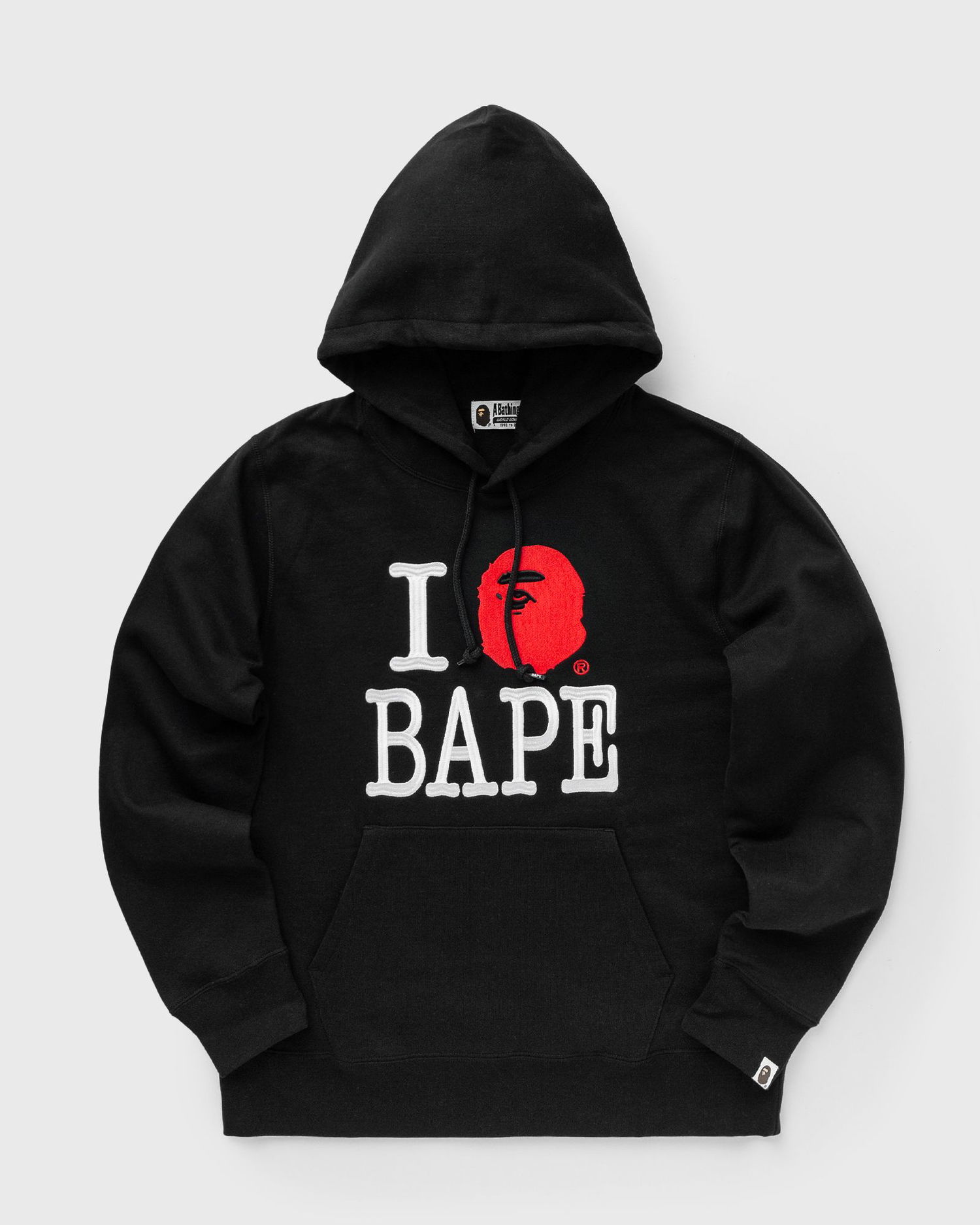 Mikina BAPE I LOVE BAPE Hoodie Black Čierna | 001PPK801005MBLK, 0