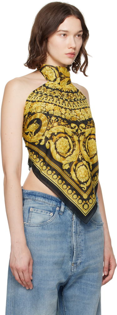 Tielko Versace Versace Barocco Foulard Halter Top Čierna | 1016588_1A11158, 1