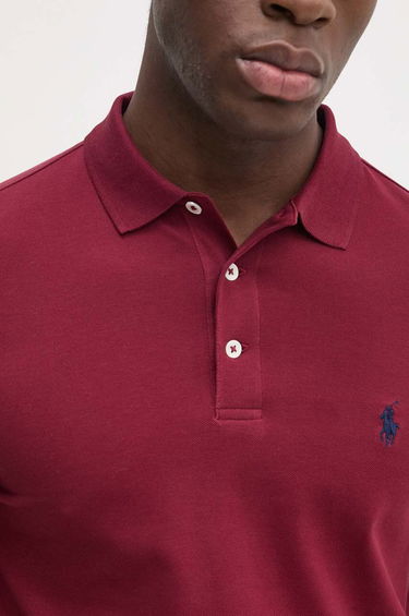 Polo tričko Polo by Ralph Lauren Burgundy Polo Shirt Červená | 710941439, 4