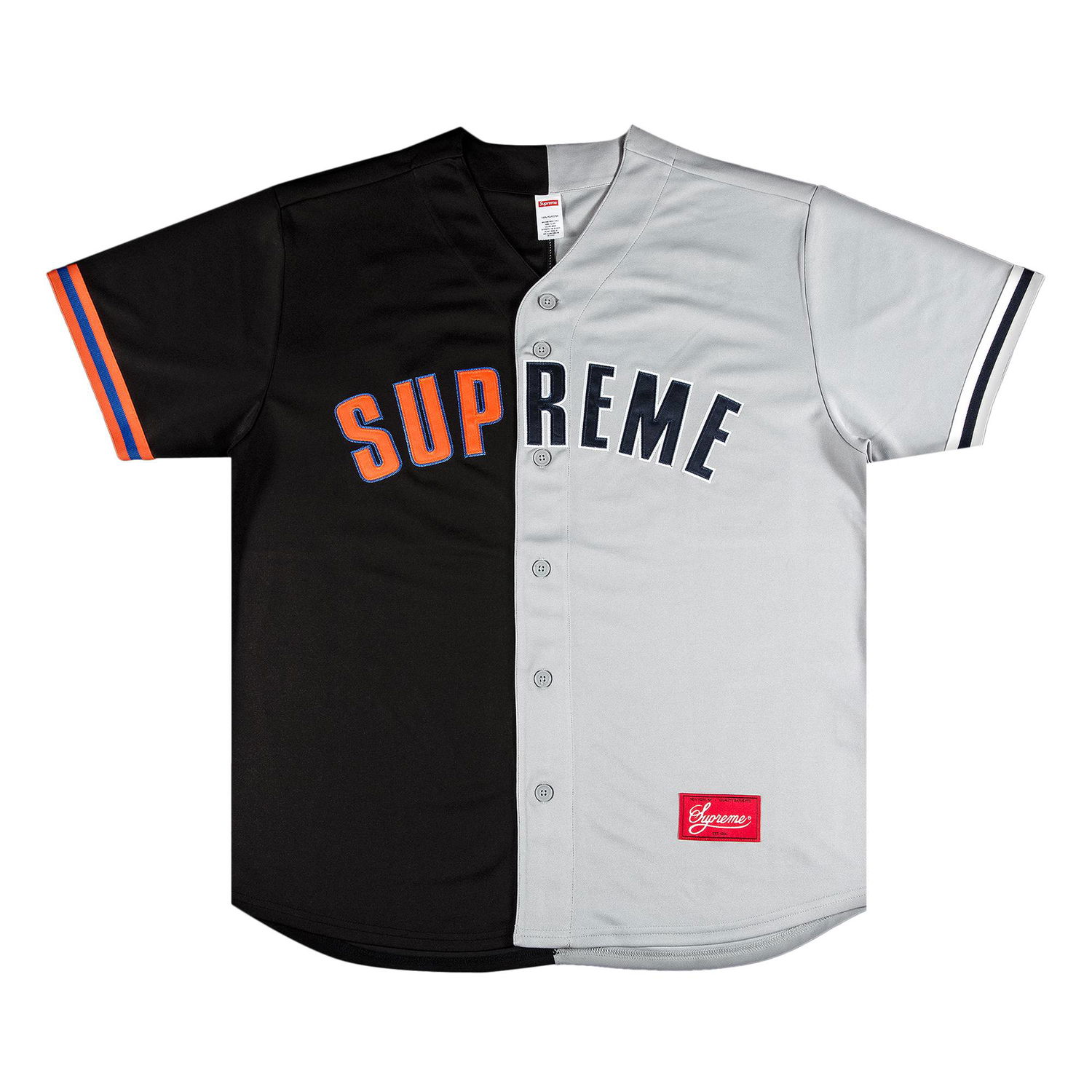 Dres Supreme Don't Hate Baseball Jersey Šedá | SS21KN11 BLACK, 1