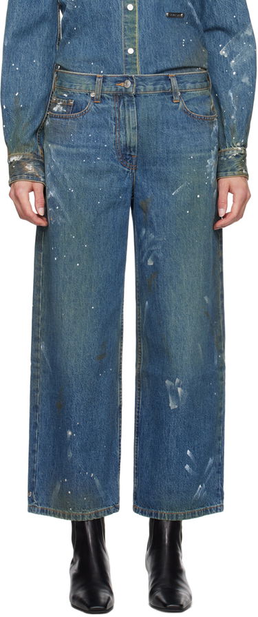 Džínsy Helmut Lang Painted Wide Leg Jeans Modrá | O05DW202, 0
