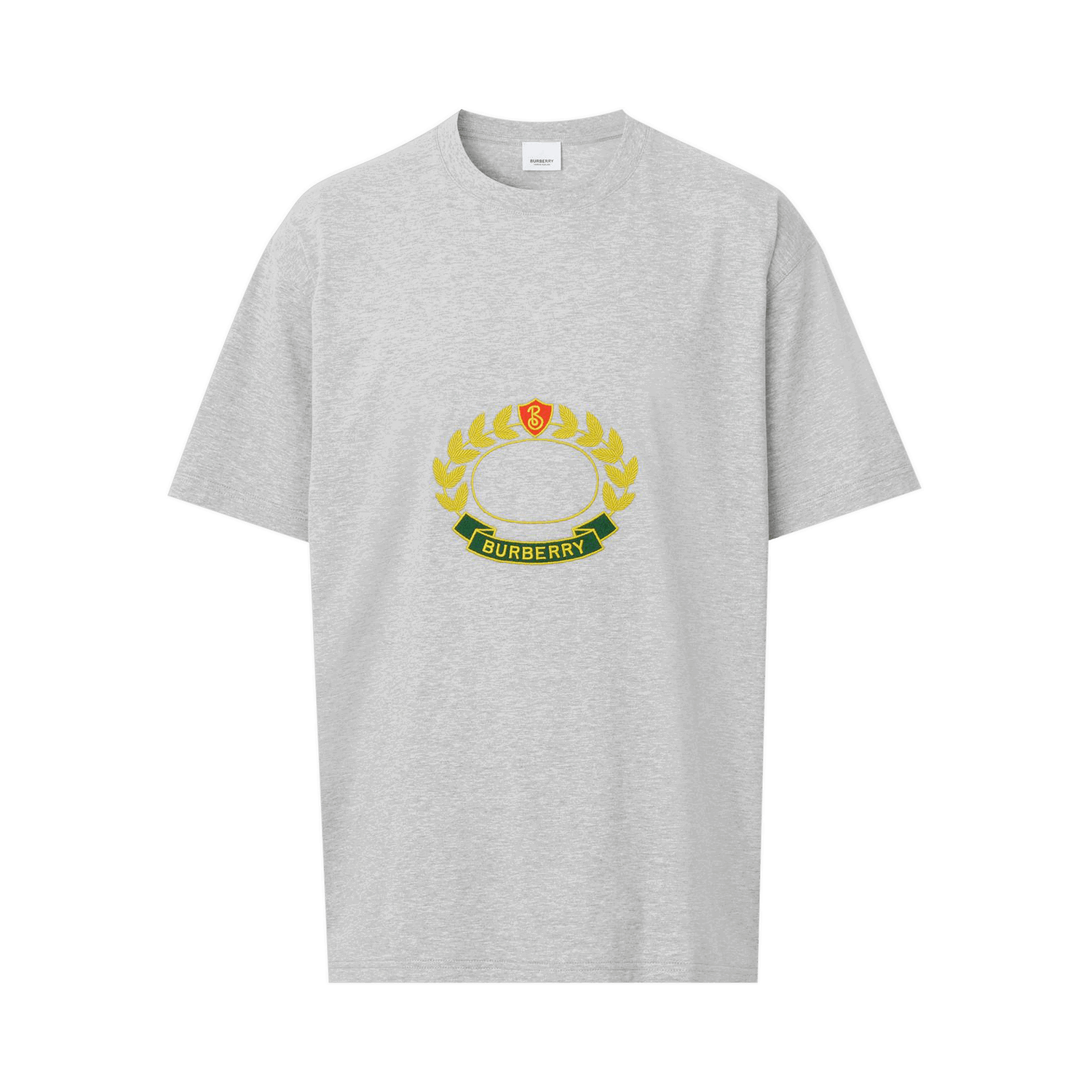 Tričko Burberry Oak Leaf Crest Oversized T-Shirt Šedá | 8061291, 0