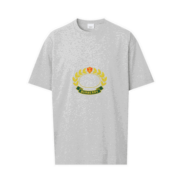 Tričko Burberry Oak Leaf Crest Oversized T-Shirt Šedá | 8061291, 0