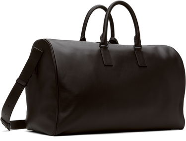 Cestovná taška BOSS BECKHAM x BOSS Grained Leather Holdall with Address Tag Čierna | 50549409, 3
