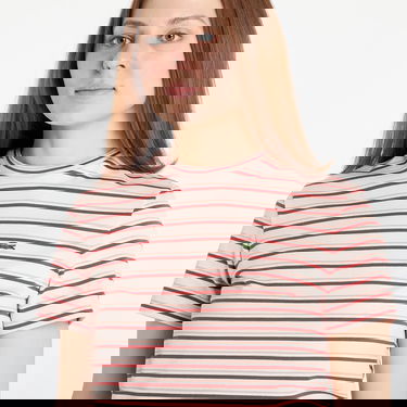 Tričko Lacoste LACOSTE Striped T-Shirt Ružová | TF0352 FYI, 4