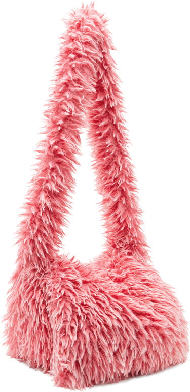 Taška cez rameno ERL ERL Faux-Fur Messenger Bag Ružová | ERL10K016, 3