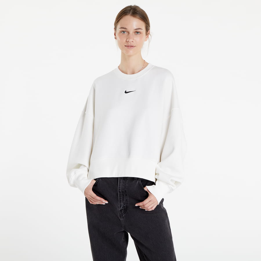 Mikina Nike Phoenix Fleece Extra-Oversized Crew Biela | DQ5761-133, 0