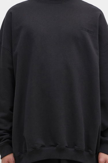 Mikina VETEMENTS Embroidered Logo Oversized Sweatshirt Čierna | UA66CW640B, 4