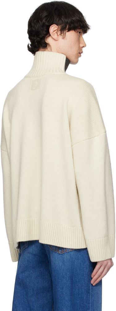 Sveter JW Anderson JW Anderson Dual Tone Turtleneck with Patch Pocket Šedá | KW1308-YN0367, 2