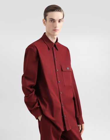 Košeľa Dolce & Gabbana Dolce & Gabbana Cotton Shirt with Chest Pocket Červená | G5KS2TFU615R0369, 3