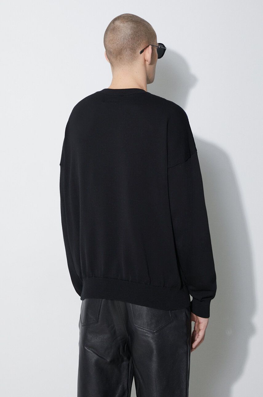 Sveter Marcelo Burlon Marcelo Burlon Icon Wings Knit Boxy Crew Sweatshirt Čierna | CMHE024S24KNI0011026, 1