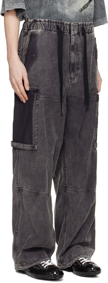 Cargo nohavice Maison MIHARA YASUHIRO Maison MIHARA YASUHIRO Cotton Satin Cargo Pants Šedá | J14PT172, 1