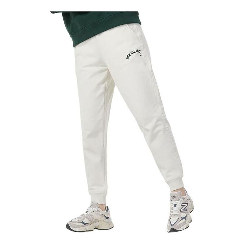 Tepláky New Balance Wordmark Logo Jogger Pants Biela | AWP41310-CIC