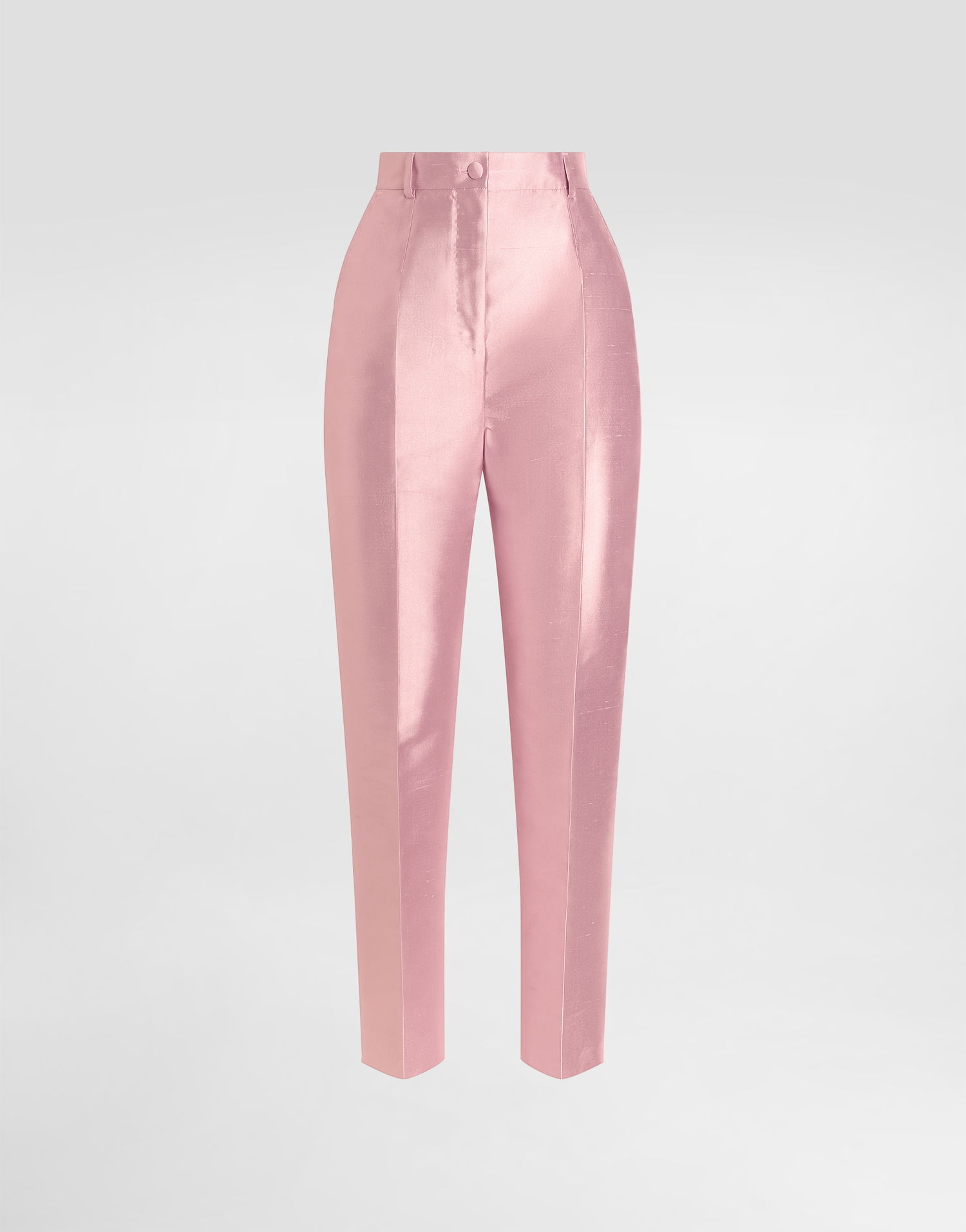 Nohavice Dolce & Gabbana Dolce & Gabbana Shantung Silk Trousers Ružová | FTAM2TFU1JKF1452, 0