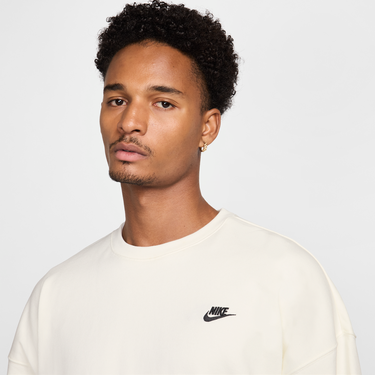 Mikina Nike Club Fleece Crewneck Sweatshirt Biela | HJ1819-133, 4