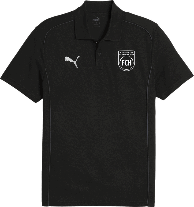 Polo tričko Puma 1. FC Heidenheim Polo shirt Čierna | 5fch658535-003
