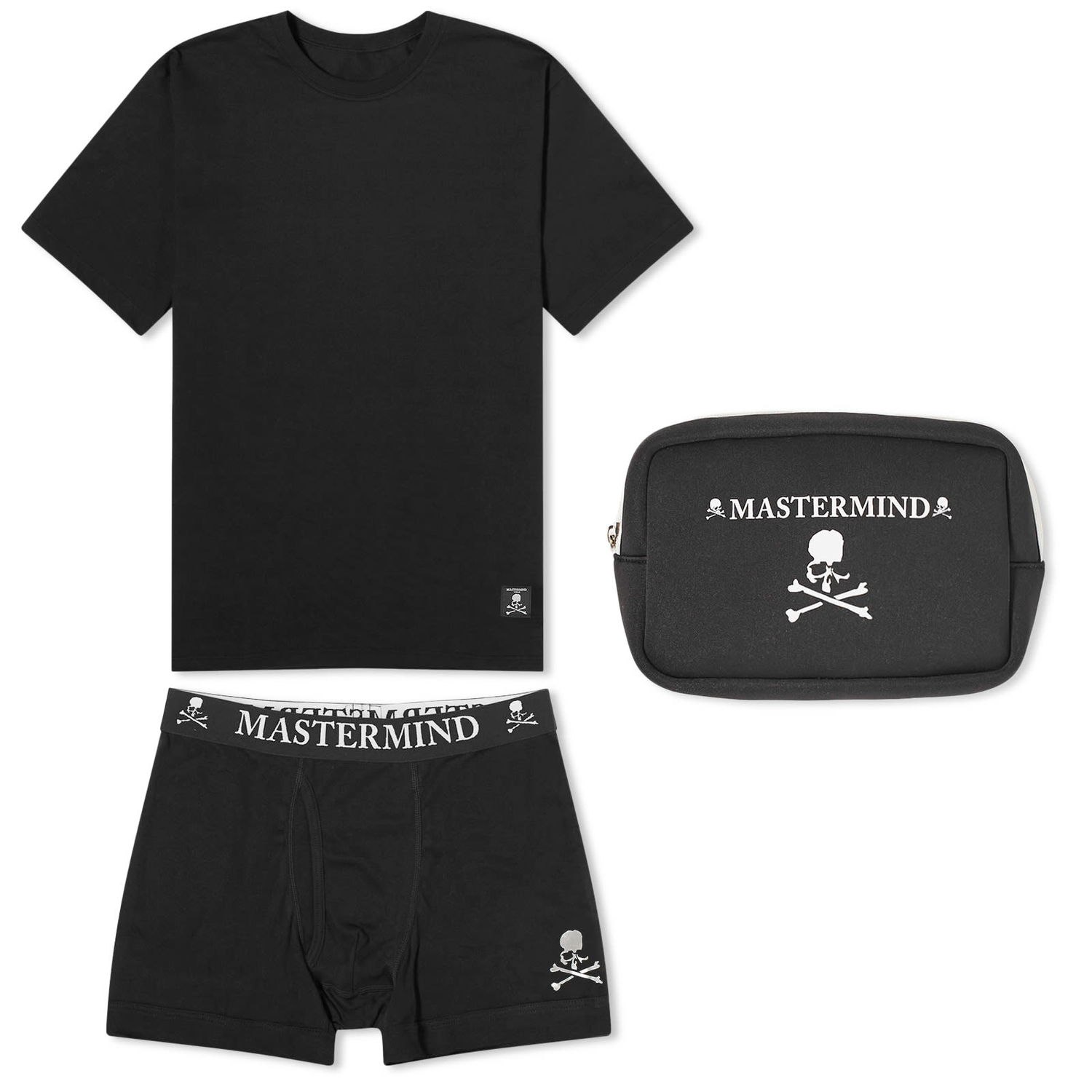 Tričko Mastermind WORLD T-Shirt & Boxer Shorts Set Čierna | MW24S12-TR002-BKG, 0