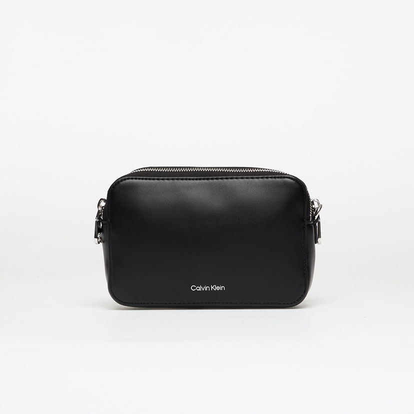 Taška cez rameno CALVIN KLEIN Calvin Klein Webbing Double Strap Crossover Bag Čierna | LV04F3165G 2QP