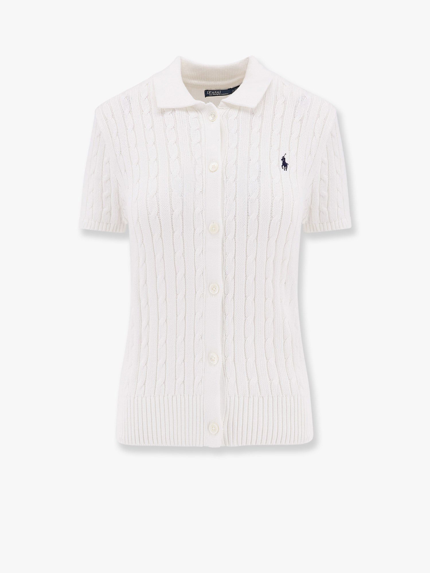 Sveter Polo by Ralph Lauren Cable-Knit Cotton-Blend Cardigan by Polo Ralph Lauren Biela | 211963486001, 0