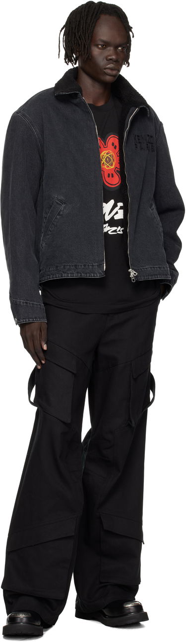 Bunda KENZO Kenzo Paris 'KENZO Happy Tiger' Denim Utility Jacket Čierna | FF65DB1056C4, 3