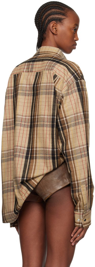 Košeľa VETEMENTS VTMNTS Check Flannel Shirt Béžová | VL20SH240C, 2