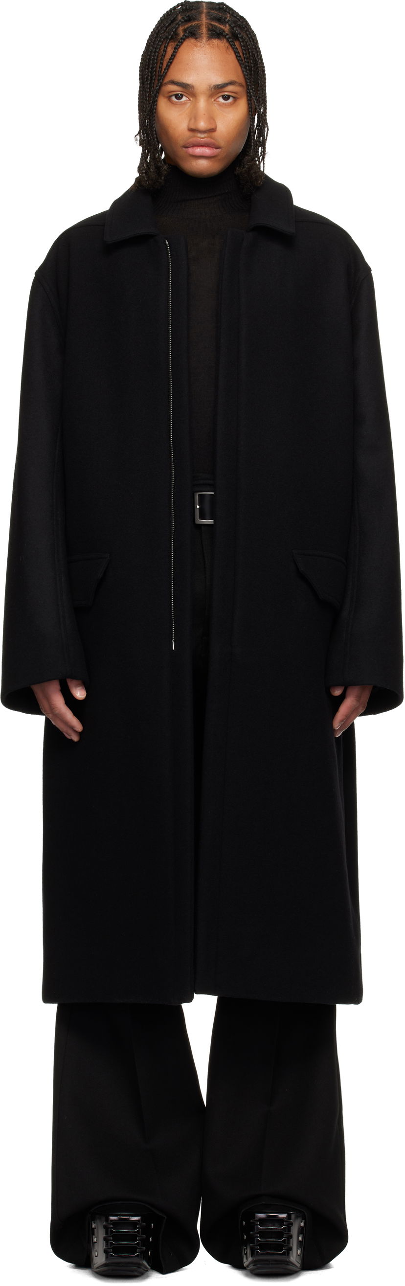 Pláštenka Rick Owens Concordians Jumbo Mac Coat Čierna | RR02E1913 WSF