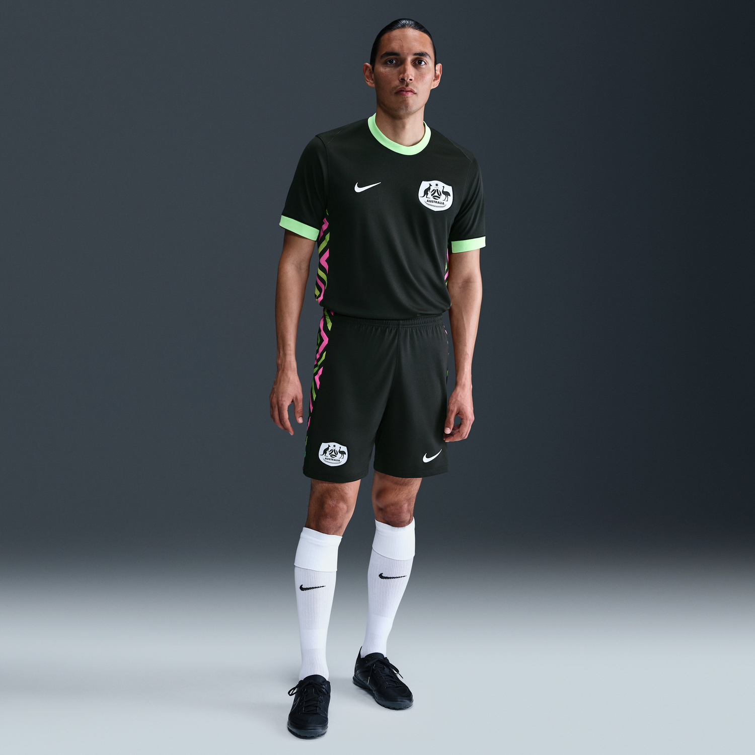 Dres Nike Australia Stadium 2025 Dri-FIT Replica Men's Soccer Shorts Čierna | HQ1449-321, 1