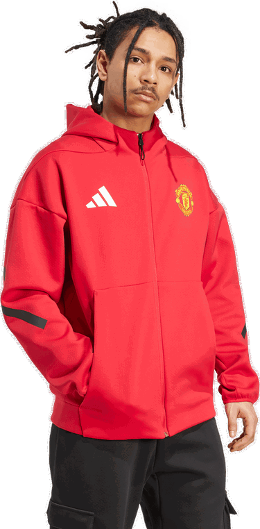 Mikina adidas Originals Manchester United Anthem Jacket Červená | jn2901, 5