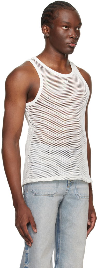 Tielko Courrèges Courrèges Mesh Tank Top Čierna | 124JDE011JS0119, 4