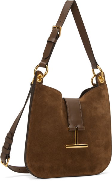 Kabelka Tom Ford TOM FORD Tara Small Suede Crossbody Tote Hnedá | L1764-LCL068G, 1