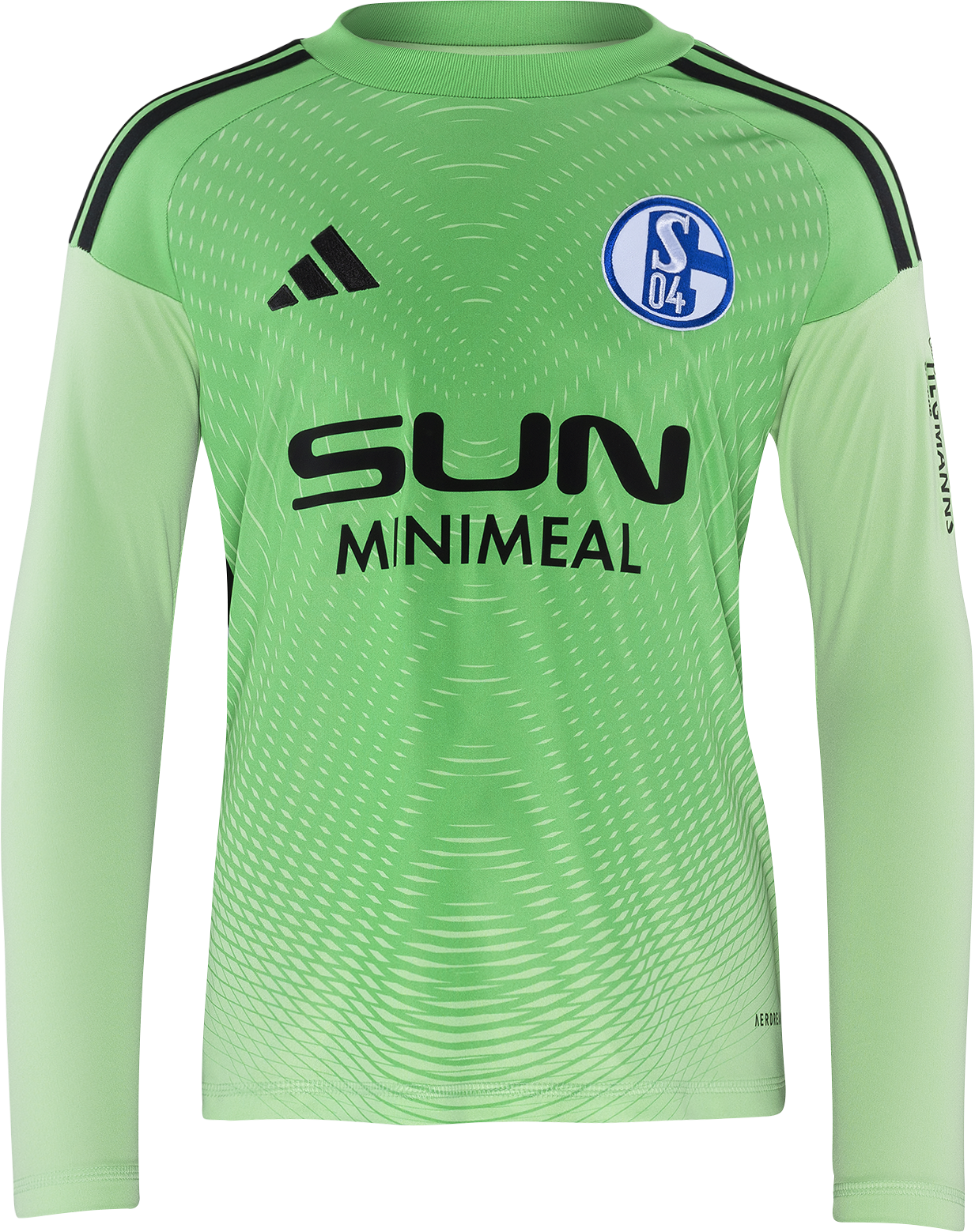 Dres adidas Originals FC Schalke 04 Goalkeeper Jersey 2025/26 Kids Long Sleeve Zelené | 6s04ji9730, 0