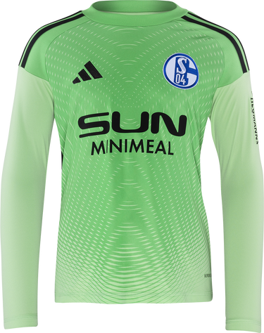 Dres adidas Originals FC Schalke 04 Goalkeeper Jersey 2025/26 Kids Long Sleeve Zelené | 6s04ji9730, 0