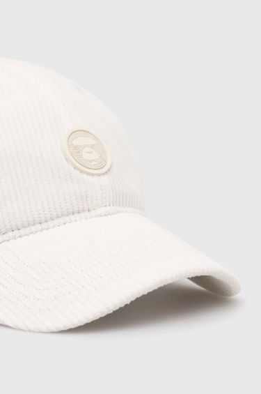 Šiltovka AAPE by A Bathing Ape AAPE Cotton Corduroy Baseball Cap Biela | ACP5223, 1