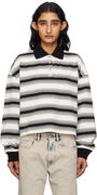 AMIRI MA Stripe Oversized Polo
