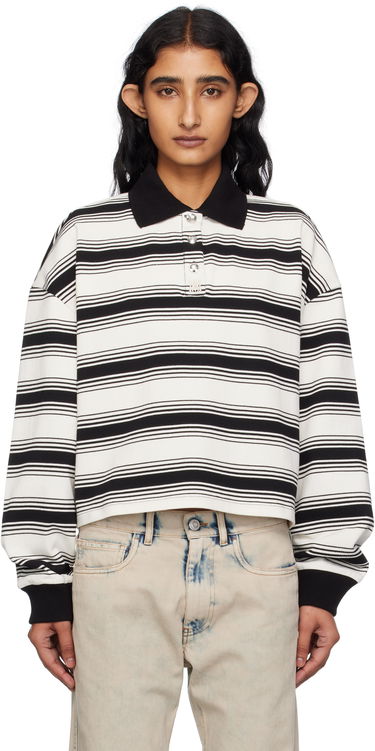Polo tričko AMIRI AMIRI MA Stripe Oversized Polo Biela | AWJYPO1008, 0