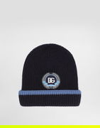 Dolce & Gabbana Embroidered Patch Knitted Hat