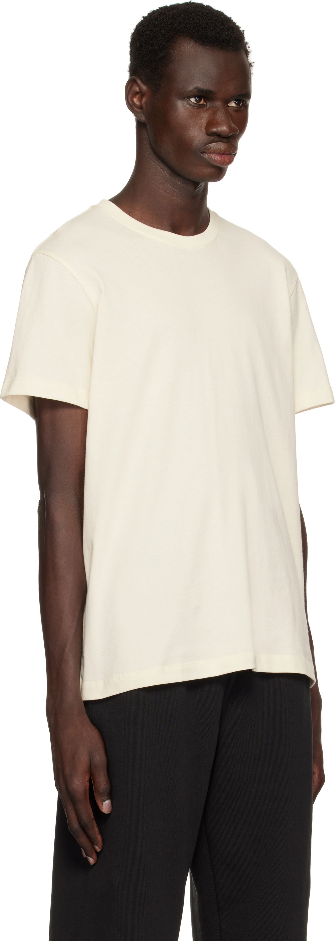 Tričko SKIMS SKIMS Cotton Classic T-Shirt Béžová | TP-TSH-5701M-ECRU, 1