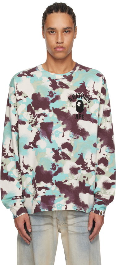 Sveter BAPE A Bathing Ape Map Camo Long Sleeve T-Shirt Rôznofarebný | 001LTL301001M, 0