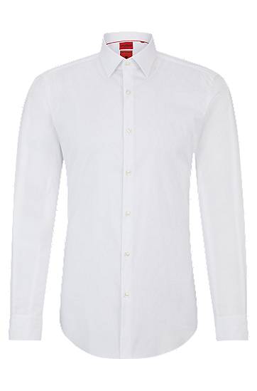 Košeľa BOSS Slim Fit Cotton Blend Poplin Shirt Biela | 50484023, 0