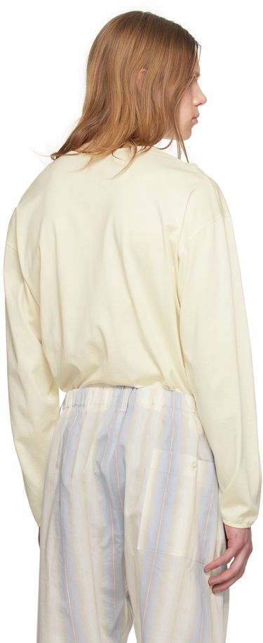 Tričko LEMAIRE Relaxed Long Sleeve T-Shirt Žltá | TO1182 LJ1018, 2