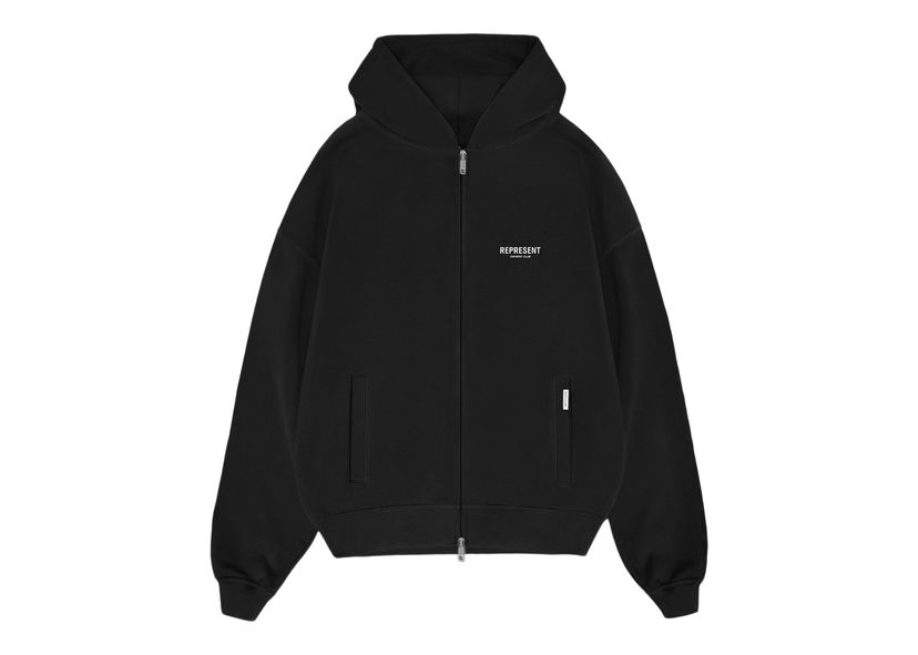 Mikina Represent Clo Represent Owners Club Zip Hoodie Black Čierna | MH4039-01