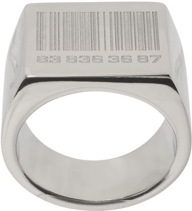 Prsteň VETEMENTS Barcode Engraved Ring Metalická | VL20RI200S, 0